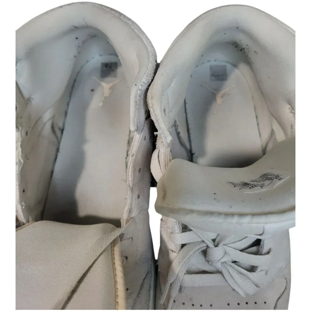 Nike Air Jordan Retro 1 Mid Se Craft Pale Ivory Sail FQ3224-100 Men Size 12-Box